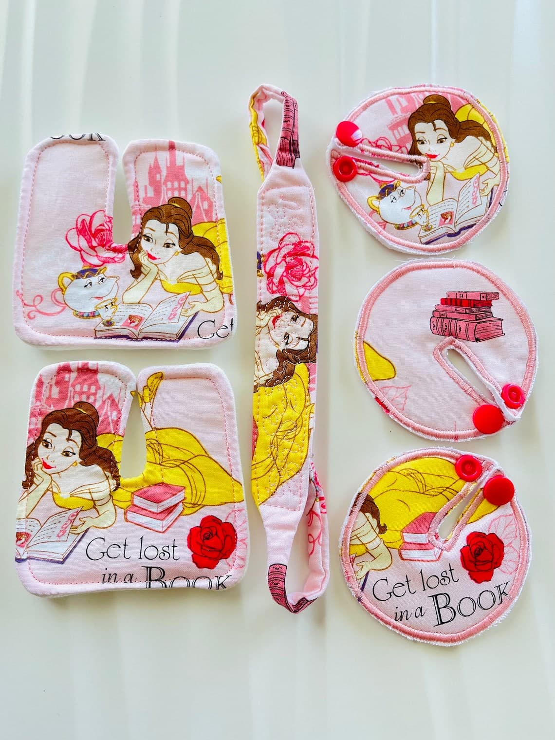 Custom Trach Tie & G Tube Pad Set: Cotton Special Needs Accessories