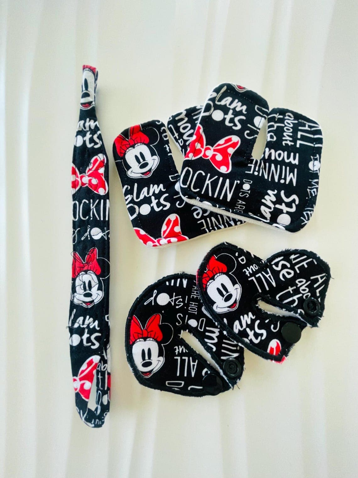 Custom Trach Tie & G Tube Pad Set: Cotton Special Needs Accessory